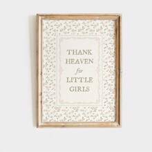 1 件无框复古“感谢天堂赐予小女孩”儿童房墙壁艺术 Cottagecore 鼠尾草绿色花卉海报，带有乡村格言，农舍女孩房间装饰印刷品，适用于卧室/宿舍/派对，完美的礼物和植物墙面装饰（墙壁印刷品、时髦海报、返校装饰） - 彩色 - 查看 3