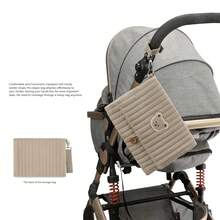 1 pieza Bolsa de pañales con diseño de oso, bolsa de aseo portátil para bebés, bolsa multifuncional para toallitas húmedas y pañales - Bolsa de toallitas húmedas - Ver 10