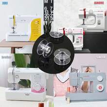 1pc Sewing Machine Spool Box, 25/36pcs Transparent Shuttle Cores, 25/36pcs Empty Spool Storage Box, 25/36pcs Transparent Plastic Storage Box, Used For Household Sewing Accessories And Art Supplies - White - View 7