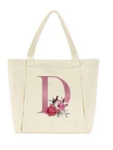 Monogram Women's Yoga Bag, Spacious Yoga Mat Storage Bag, Heat Transfer Printing Technology, Machine Washable, Portable Canvas Tote Bag, Suitable For Pilates, Travel, Office, Beach Workout And More, Can Also Be Used As A Beach Or Shopping Bag - Multicolor - View 18