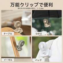 360° Adjustable USB-C Rechargeable Portable Fan With Clip, 3 Speed Settings, And 3 Adjustable Airflow Levels For Desktops, Bags, And Laptops. Stylish And Portable, Perfect For Commuting, Hiking, And The Office. Stylish And Portable, Perfect For Heat Relief - Gray. - Cinza - Visão 10