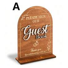 1/2 piezas Adorno de boda de madera, decoración para la ceremonia de boda