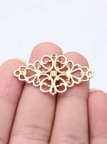 8入組41x25毫米（1.61x0.98英寸）圖案連接器，用於製作耳環的手工DIY珠寶配件