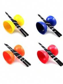 High Performance Smooth Spinning Chinese Diabolo, EVA Outdoor Fitness Cycling Training Entertainment Toy, Essential Back To School Sports Gear, Perfect Gift For Juggling Artists, Outdoor Activity Toy Diabolo Juggling Set, Smooth Spinning Toy For Back To School Sports Equipment, High Performance Diabolo Prop For Juggling Artists Performance, Outdoor Entertainment Toy Black & Blue Diabolo Set
