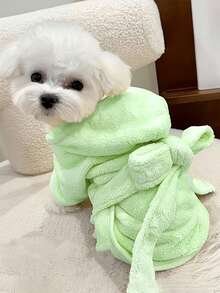 Pet Cat & Dog Absorbent Bath Towel, Quick Drying Bathrobe - Multicolor - View 15