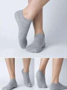 20 Pairs Of Men's/Women's Boat Socks, PlainColor, Anti Odor, Summer Ankle Socks, Casuaand Breathable Low Waisted Socks