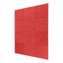 YUNRUX 9mm 12pcs High Density Acoustic Panels, Soundproofing Panels For Studio, Office - Red - View 7