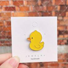 1 pieza broche de animal de dibujos animados de pato lindo - Amarillo - Ver 3