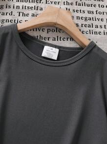 Young Girl Creative Floral & Slogan Print Short Sleeve T-Shirt