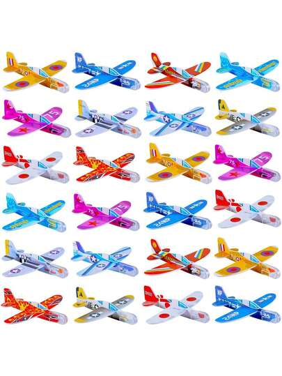 50 Pcs Foam Gliders Airplanes | Bulk Party Favors & Outdoor Flying Toys For Teens And Adults | Paper Plane Fun