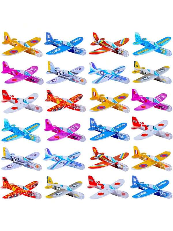 50 Pcs Foam Gliders Airplanes | Bulk Party Favors & Outdoor Flying Toys For Teens And Adults | Paper Plane Fun