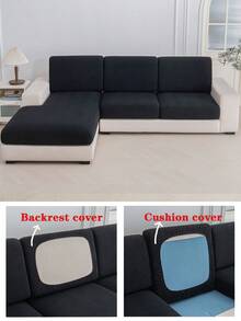 1 tấm bọc ghế sofa co giãn Jacquard, kiểu dáng hiện đại, chống bám bẩn, phù hợp cho phòng khách, phòng ngủ, ghế sofa ngoài trời, bảo vệ sofa khỏi vết bẩn do thú cưng, sử dụng được quanh năm, phù hợp với sofa đơn hình chữ L, ghế dài và sofa 1/2/3/4 chỗ ngồi, bọc sofa dày dặn trang trí nhà cửa mùa thu/đông. - màu đen - Xem 8