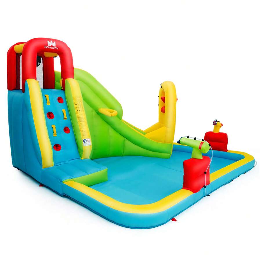 Lifezeal Inflatable Water Slide S Splash Pool Bounce House Without Blower - Multicolor - View 1