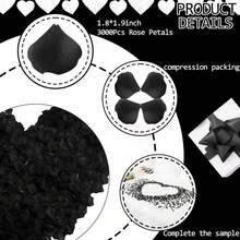 3000 Pcs Rose Petals Artificial Flowers Silk Petals Table Scatters For Romantic Special Night Decorations, Weddings, Valentine's Day, Proposals, Anniversaries, Bridal Showers Party Decor