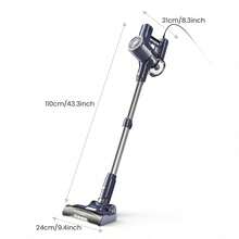 INSE Corded Vacuum Cleaner, Stick Vacuum Cleaner, 600W 23KPa Powerful Sunction, LED Headlights, 6 In 1 Powerful Lightweight Handheld Vacuum For Hard Floor Carpet Pet Hair Home - 美規A型插(110-127V) - 查看 10