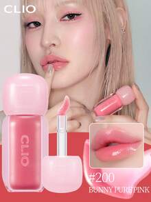 3克 K-Beauty 丰盈唇彩，保湿液体唇膏，打造光泽妆效，轻盈透气，可叠加涂抹，呈现玻璃般光泽，柔滑滋养，持久显色，色彩鲜艳，透亮光泽，保湿滋润，日常妆容，韩国化妆品 - #200 BUNNY PURE PINK - 查看 11