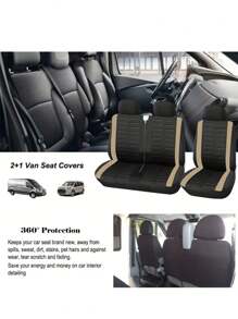 2+1 Seat Covers,Polyester Fiber,Easy To Install, Single And Double Car Seat Covers,Fits Most , Trucks, Truck Front Seat Covers,Protect Your Car Interior.