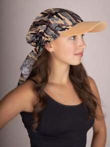 قبعة مسلمة بطبعة زهرية أنيقة، طربوش، قبعة بيسبول، قبعة شمس، وشاح، وشاح بحافة للنساء