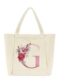 Monogram Women's Yoga Bag, Spacious Yoga Mat Storage Bag, Heat Transfer Printing Technology, Machine Washable, Portable Canvas Tote Bag, Suitable For Pilates, Travel, Office, Beach Workout And More, Can Also Be Used As A Beach Or Shopping Bag - Multicolor - View 23