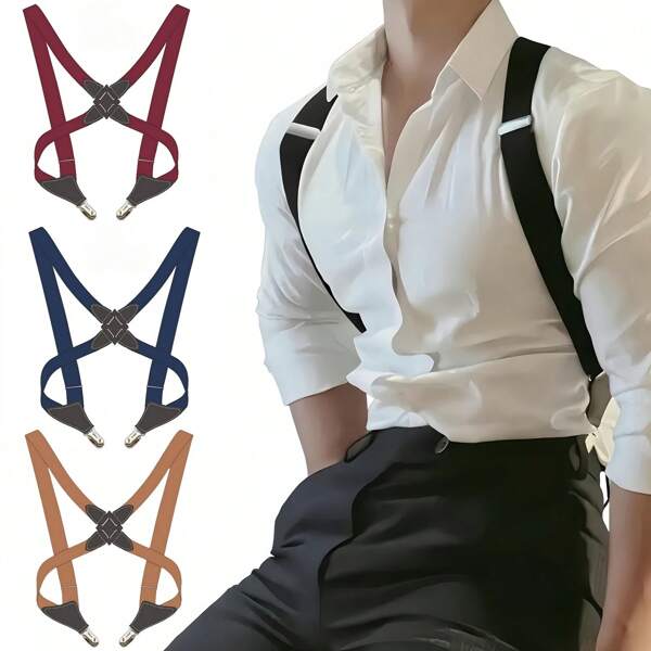 1 pièce Sangle d'épaule réglable, boucle latérale en métal haut de gamme, style de tribunal, durable, accessoire de mode, convient comme cadeau pour les mariages, les uniformes de travail, les fêtes et plus encore