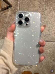 1 个透明穿孔 2.0 毫米厚星空闪光手机壳带挂绳，防震，兼容 11/12/13/14 Pro Max/Xs/Xr/11 Pro/11 Pro Max/12 Pro/12 Pro Max/13 Pro/13 Pro Max/7 Plus/14 Pro/14 Pro Max/14 Plus/7 Plus/8 Plus/8/Se2 防水防摔防刮 - 彩色 - 查看 9