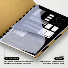 ISCOOL Hardcover Notebook With Monogram Minimal Profile, Letter W - White and Gold - View 4