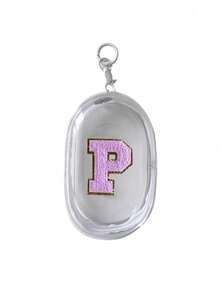 便携迷你透明拉链收纳袋,紫色毛巾布刺绣字母A-Z,小巧多功能收纳袋,耳机充电器收纳盒带钥匙扣,透明旅行配件,精致小巧,适合收纳小物件,可作数据线收纳袋、手链袋等。 - 白色 - 查看 14