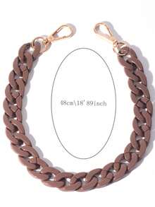 包链吊坠，包带延长链 - 咖啡棕 - 查看 4