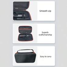 Portable Wireless Microphone Case, Shockproof & Waterproof Storage Box For 2 Mics, Handheld Dual Mic Travel Bag Ideal For Singing Or Karaoke, Thanksgiving Day Christmas Gift - 黑色 - 查看 7
