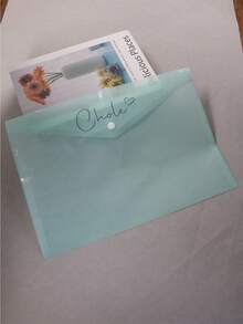 LICVIC Custom Plastic Folders With Name, Personalized File Folders, Customized Plastic Envelopes, Customizable Plastic Envelopes With Snap Closure, School Folders, Office Folders, Back To School Supplies, College Essentials, Teacher's Day Gifts, Birthday Gifts, Company, Students, Family, Couples, Teacher, Boy, Girl - Style a - View 7