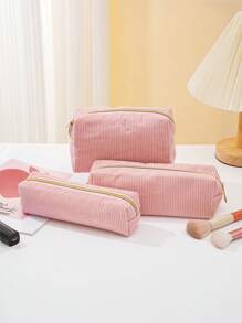 1pc Pencil Case - Durable Pen Pouch With Zipper, Stationery Organizer For School Supplies, Pen Bag For Office And Home Use