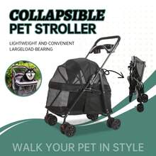 Ultra-Light Foldable Pet Stroller For Cats/Dogs (3.7kg) - Breathable Mesh, Detachable Basket & 4 Wheels | Ideal For Senior Pets & Small Breedsdog Stroller Cat Stroller Pet Stroller Dog Strollers For Dogs