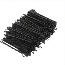 Fermaglio per capelli nero monoblocco per donne, fermaglio per frangia laterale, accessorio per capelli per fissare lo stile, fermaglio a U piatto, fermaglio a pinza, fermaglio a scatto, fermagli per capelli, fermaglio per capelli, pinze per capelli