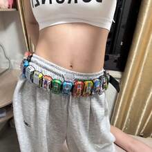 1 pieza. Disfraz de Halloween. Cinturones de coche coloridos para fiestas (desmontables y jugables) (incluye 20 coches aleatorios), cinturones de nicho de dopamina, cinturones versátiles, cinturones llamativos para niños, cinturones de fiesta, cinturones personalizados, atuendos personalizados, regalos para papá, regalos para mamá