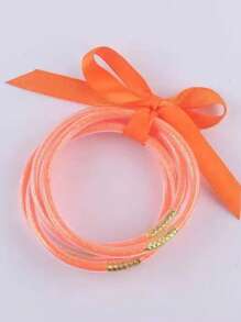 5pcs/Set Glitter Jelly Bangles Bracelet Luxury Jewelry Bracelet For Women Wedding Gift