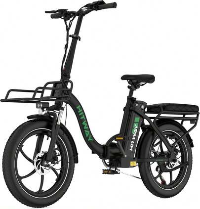  HITWAY E Bike BK6SL1-36V15.6Ah With 250W Motor, Electric Bike 20 Inch, 70-150km Range, 7-Speed, APP Control, Foldable, IP54 Waterproof Pedelec