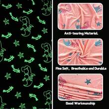 Happy Hues Mermaid Glow In The Dark Blanket-200 X 150 Cm- Super Soft Fluffy Flannel Fleece All Season Blanket For Babies-Toddlers-Kids & Teens Boys & Girls- Best Gifting Ideas For 0-15 Years - Pink Mermaid - View 4