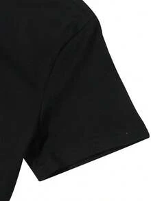 Men Plus Size Sports Polos - Black - View 6