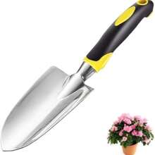 1pc Stainless Steel Garden Trowel, Gardening Shovel, Plant Transplanting Trowel, For Planting, Transplanting, Weeding, Loosening Soil - Silver - View 12