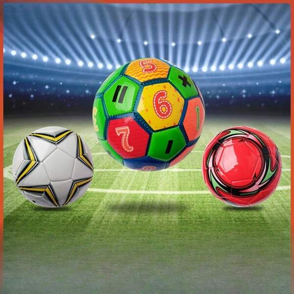 1 Stück #2 roter elastischer Ball - Fußball - Spielplatzball - Trainingsball - Outdoor-Interaktion - Fußball - Schulanfang - Abschluss - Aufblasbar - Spielzeug - Geschenk