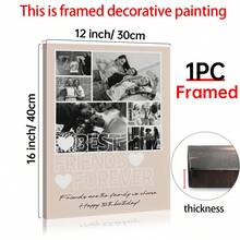 Tranh treo tường bằng vải canvas tùy chỉnh, quà tặng sinh nhật cho bạn thân, ảnh bạn bè thân thiết, tranh ghép ảnh cá nhân hóa, chân dung bạn thân, poster kèm ảnh, chị em gái. Thích hợp trang trí phòng tắm, nhà bếp, phòng khách, phòng ngủ, có thể chọn khung. - Nhiều màu - Xem 14