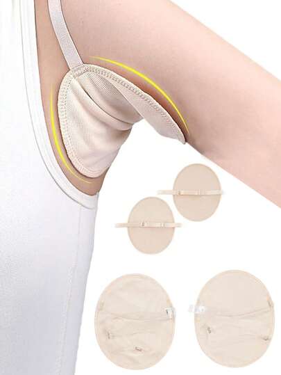 12/8/6/4/2pcs Ultra Strong Anti-Sweat Underarm Pads For Men & Women - 10/8/6/4/2/1pc Invisible Armpit Guards, Extra Adhesive & Breathable For Hijab/Thobe - 24H Sweat Protection In Heat, Gym, Travel (Washable)