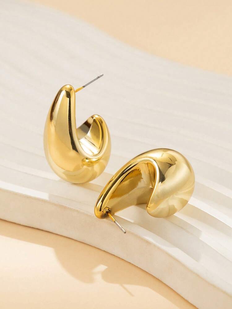 2-18 piezas Pendientes de mujer con elementos de estrella de mar y concha, elegantes y de moda, aptos para uso diario durante todo el año - Dorado - Añade 14