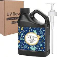 500g/1000g Nuevo kit de resina epoxi para arte, tipo prensado - nueva fórmula, tipo transparente y duro del adhesivo, adecuado para joyería DIY y moldes de artesanía