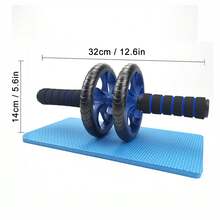 14 Inch Two-Wheeled Blue Abdominal Wheel Gym Accessories, Sport, Gym, Home Exercise, Abdominal Wheel, Abdominal Roller - Blue - View 7