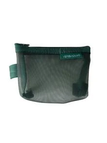 Túi lưới mini bằng nylon, túi lưới trong suốt mini, túi đựng có khóa kéo với thiết kế gân, nhiều màu sắc để đựng tai nghe, mỹ phẩm, thẻ và vật dụng cần thiết khi đi du lịch, hộp đựng tai nghe, hộp đựng dây cáp và bộ sạc - Nhiều màu - Xem 7