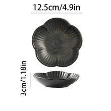 1pc Ceramic Pet Bowl, Cat Food Bowl Dog Food Bowl, Black & White Minimalist Pet Feeding & Drinking Bowl, Shallow Pet Bowl For Cats & Dogs, Safe Underglaze Craftsmanship - Multicolor - View 8