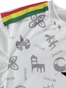 Customized Ghana Style Men's Football Jersey, Personalized With Name & Number, Comfortable Round Neck Sports Shirt, Suitable For Football Training, Casual Wear, And Gift - White - View 6
