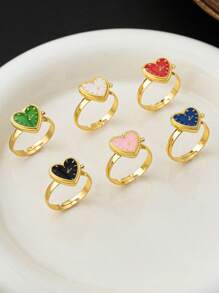 1pc 18K Gold Plated Copper Faux Watch Model Ring, High Quality Elegant Niche Fashion Design Enamel Coated Ring, Time Stopped At 13:14, Mother's Day Gift (Hands Do Not Move)