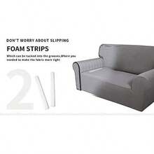 Super Stretch Sofa Slipcover Non Slip Couch Cover Oversized Sofa Dark Gray - oversizedsofa+darkgray - View 5